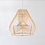 Kima rattan pendant lamp with woven, natural shade