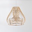 Kima rattan pendant lamp with woven, natural shade