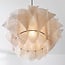 pendant light Ruskea - natural linen and black