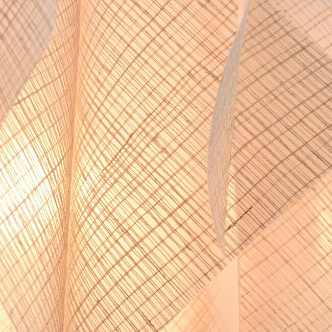 Japandi Ruskea pendant lamp – Black with natural linen