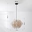 pendant light Ruskea - natural linen and black