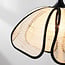 ceiling light Yama in linen - natural and black