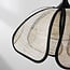 ceiling light Yama in linen - natural and black