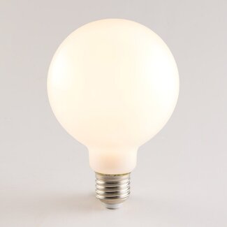 7W E27 LED bulb XL, 2700K, opal white glass, Ø95 mm - 3-step dimmable