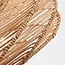 Boho pendant light Suna with braided shade - brown