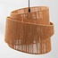 Arumo pendant lamp made of naturally woven paper in a spiral shape