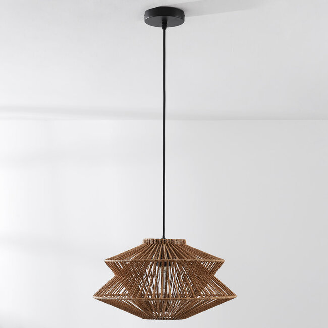 Natural boho pendant lamp Takea made of rope