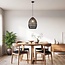 Black rattan pendant lamp - Hinra