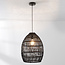 Black rattan pendant lamp - Hinra