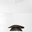 pendant light Osaka in rope - brown with white fitting