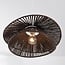 pendant light Osaka in rope - brown with white fitting