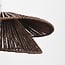 pendant light Osaka in rope - brown with white fitting