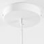 pendant light Osaka in rope - brown with white fitting