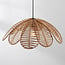 Boho pendant light Tawi with open shade - khaki