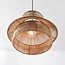 Boho pendant light Ramea in jute rope - natural