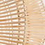 Rattan pendant light Pagna with braided shade - natural
