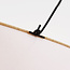 Designer pendant light Zandor with airy linen shades in soft tones