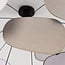 ceiling light Zandor with linen panels - white and light grey