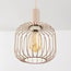 3-light pendant light Nudee - beige metal shades