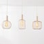 3-light pendant light Nudee - beige metal shades