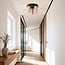 ceiling light Cova with three spotlights in a warm travertine look