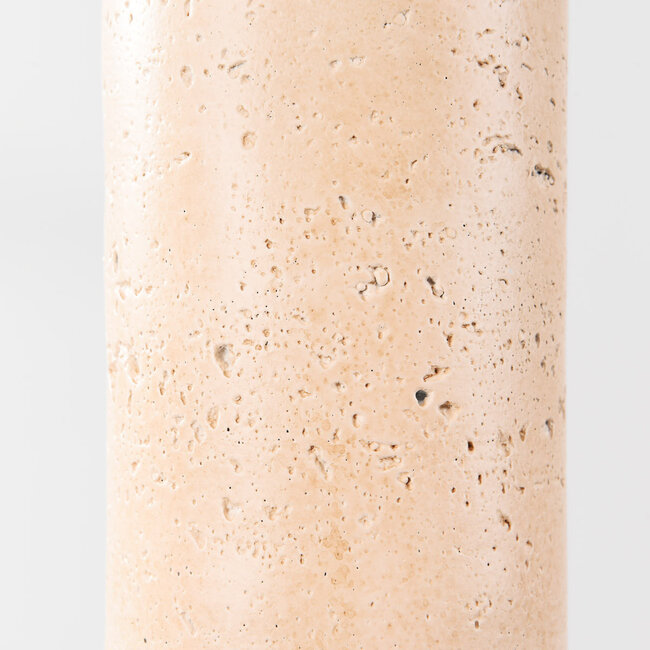 3-light pendant lamp Velea with spotlights in warm travertine look