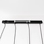 4-light pendant light Imke - smoked grey-blue, green and copper glass