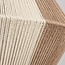 Natural Tarima pendant lamp in woven cream and coffee colours - cotton