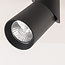 Adjustable surface-mounted spotlight Minar – black Ø6 cm