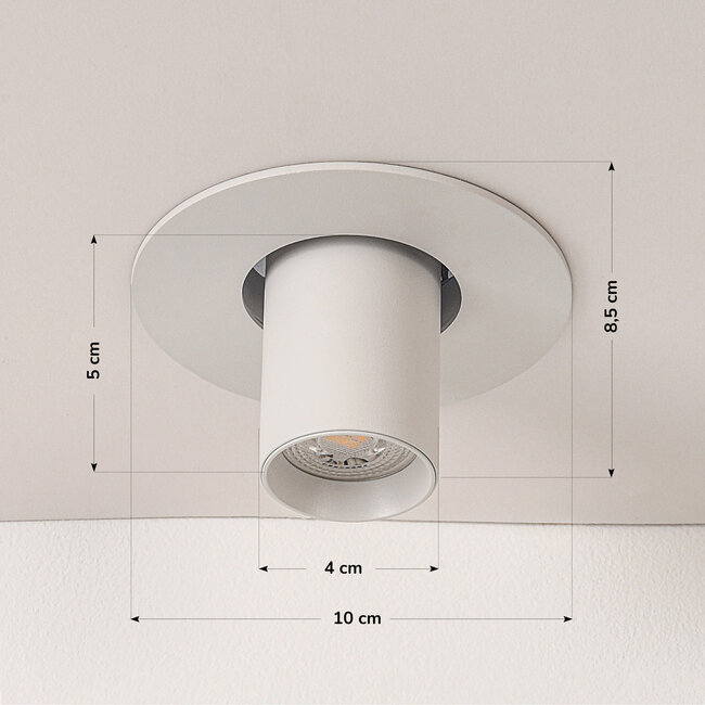 Recessed spotlight – White Ø10 cm