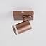 Ceiling spotlight Dotto - warm earthy tone, adjustable