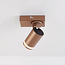 Modern ceiling spotlight Dotto in warm earth tones, 1 light - adjustable