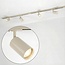 Modern 1.5 metre single-phase track lighting system with Jill spotlights - beige
