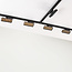 Black 3-metre single-phase track lighting system with Varo spotlights 3000K