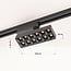 1-phase track system set of 3 metres with Varo spotlights, black 3000K