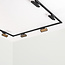 Black 3-metre single-phase track lighting system with Varo spotlights 4000K