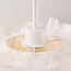 Elegant Roselle ceiling lamp with white feathers