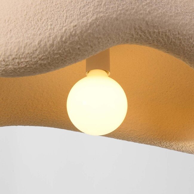 1-light Wabi-Sabi pendant lamp Ishi - sand beige