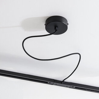 Centre feed for single-phase track lighting system – Black or White