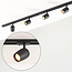 Modern 1.5 metre single-phase track lighting system with Kimi spotlights - ceiling lights