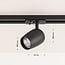 1-phase track system set of 1.5 metres with Kimi spotlights, black