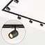 1-phase track system set of 3 metres with Kimi spotlights, black