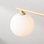 4-light adjustable ceiling light Nymo - beige with opal white glass