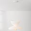 pendant light Kaze with double silk shade - white