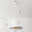 pendant light Kaze with double silk shade - white