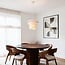 pendant light Ume with double silk shade - white