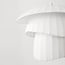 pendant light Ume with double silk shade - white