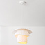 Ume pendant lamp with double-sided shade - White