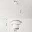 pendant light Ume with double silk shade - white