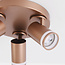 Focalo adjustable ceiling spotlight in warm earth tones - 3-light